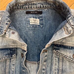 Ksubi Light Blue Denim Cropped Jacket